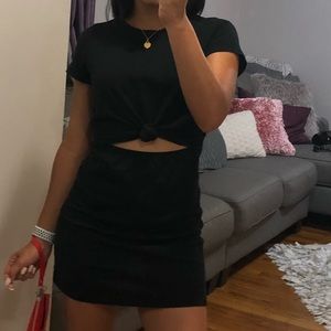 Cut out T-shirt dress